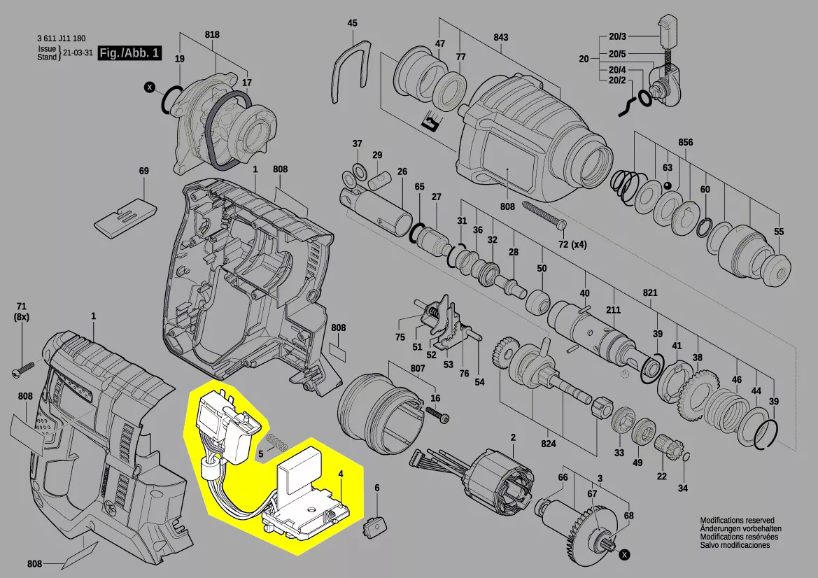 Module électronique réf. 1 600 A02 0T1 Bosch